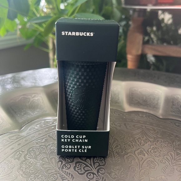 ✨NWT Starbucks Studded DARK GREEN STUDDED Keychain Ornament✨ - Picture 1 of 3